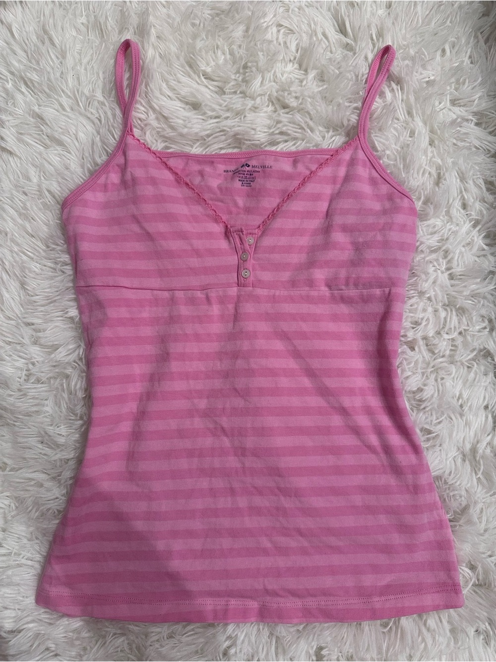 Brandy Melville Pink Striped Tiffany Tank, brand new with tag, one size